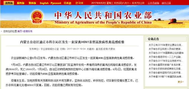 内蒙古禽流感最新动态与论述